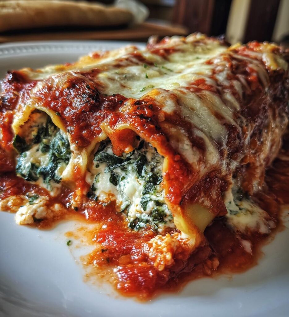 spinach ricotta cannelloni recipe