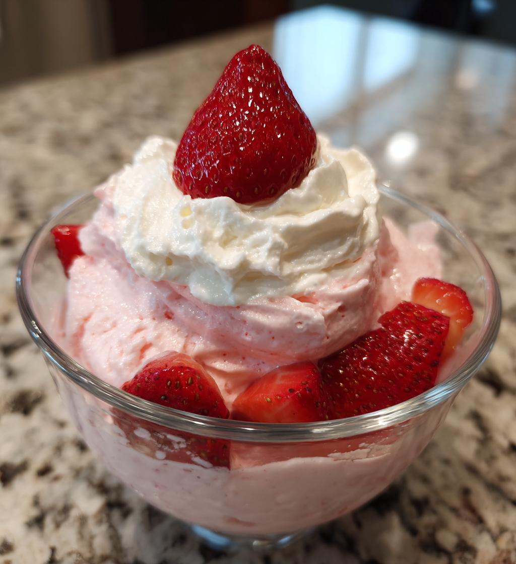 strawberry mousse - detail 1