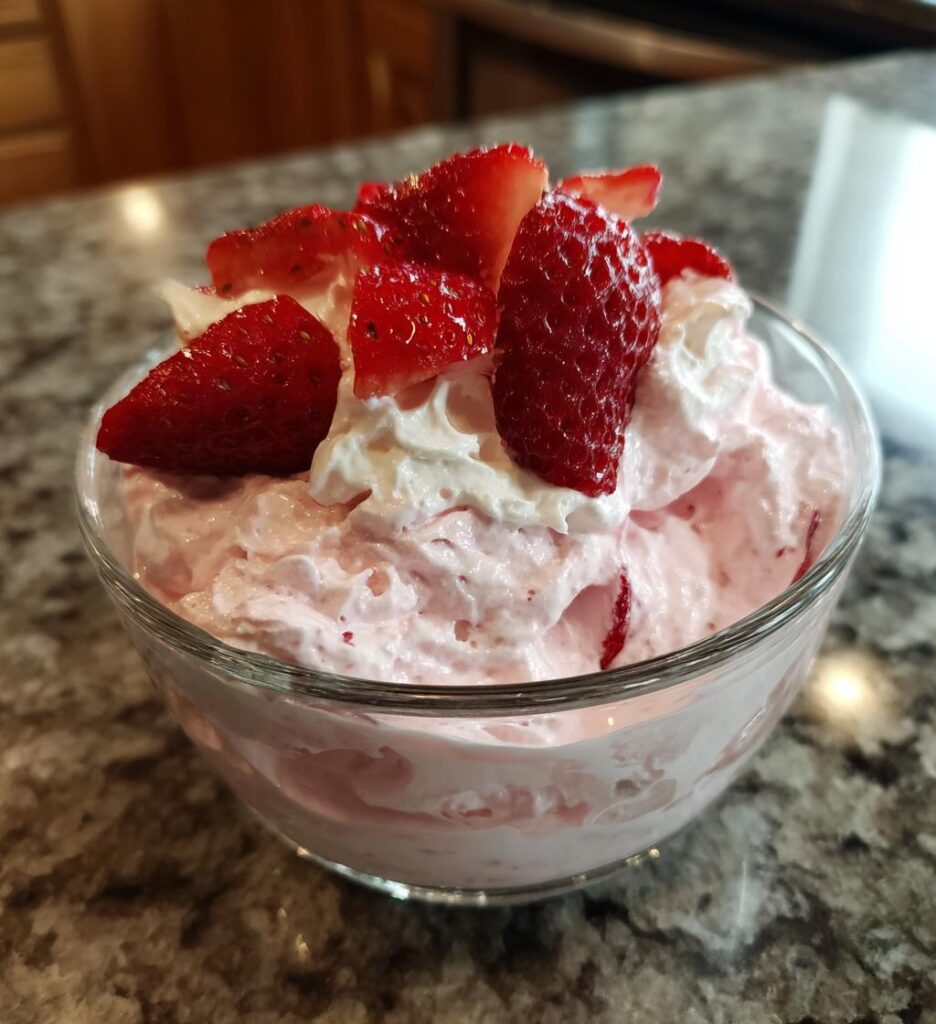 strawberry mousse