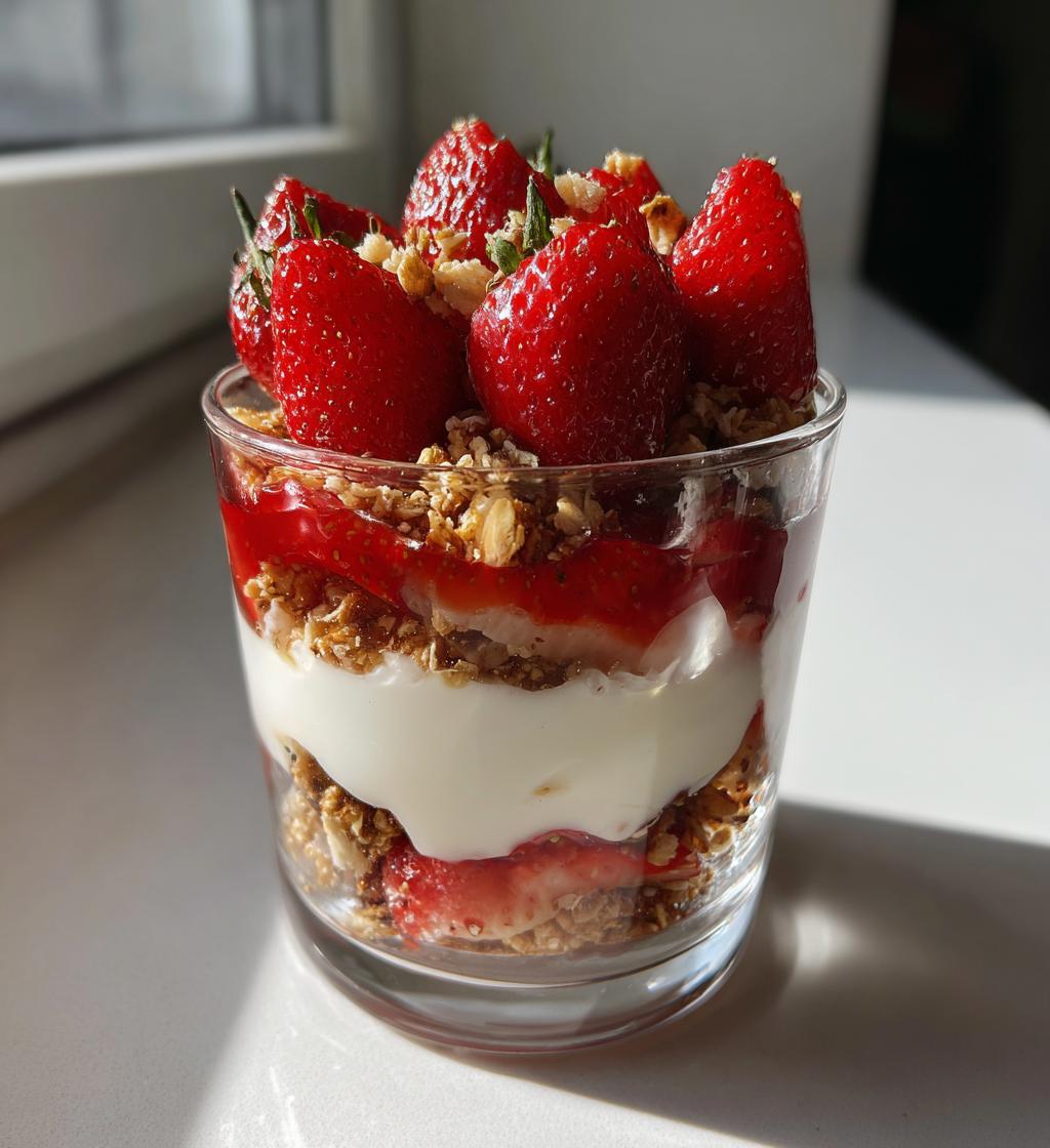 strawberry parfait - detail 1