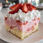 strawberry sheet cake pudding