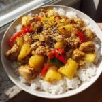 sweet and savory pineapple chicken and rice recipe