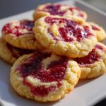 sweet raspberry lemon swirl cookies