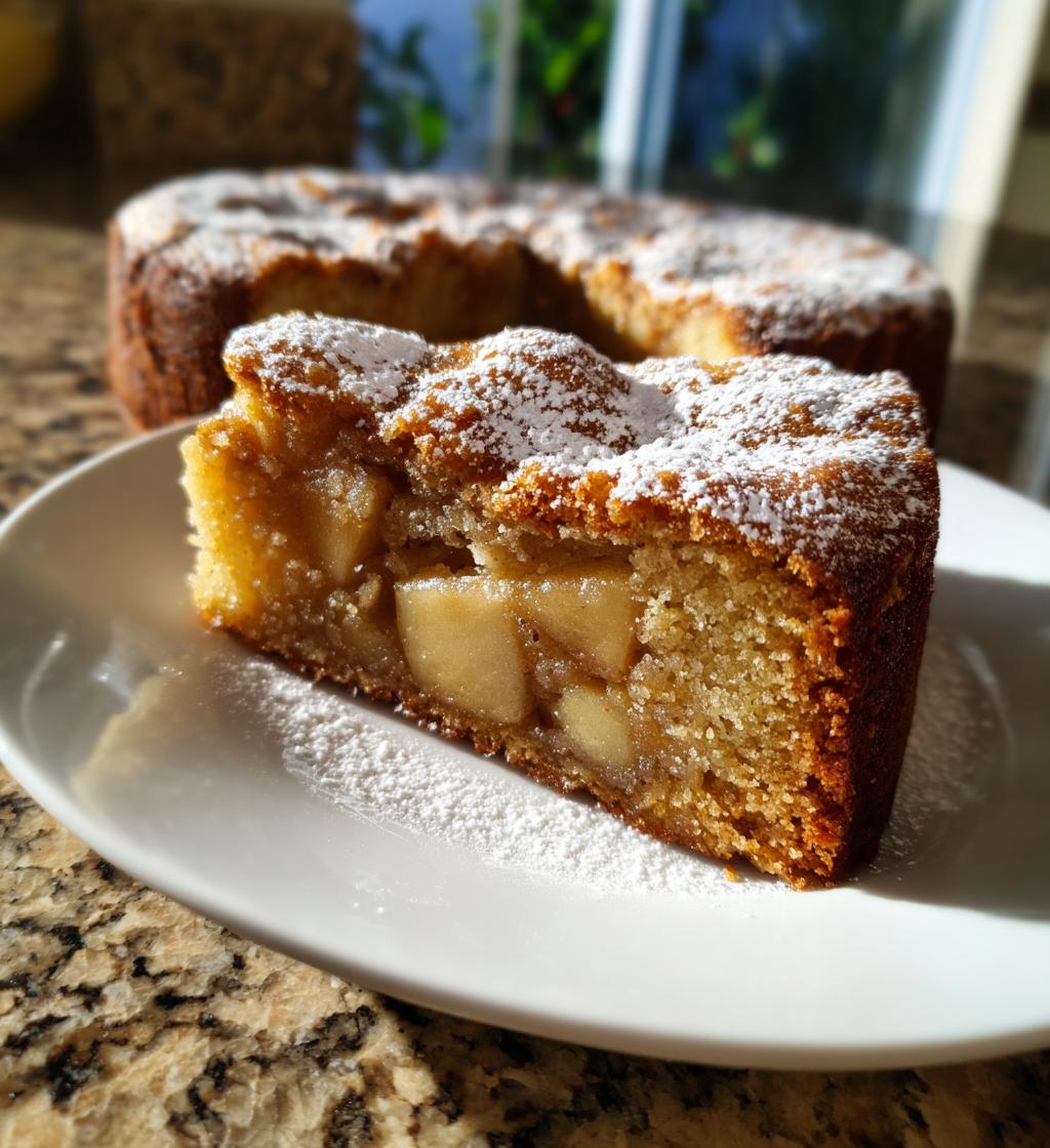 vegan apple cake - detail 1