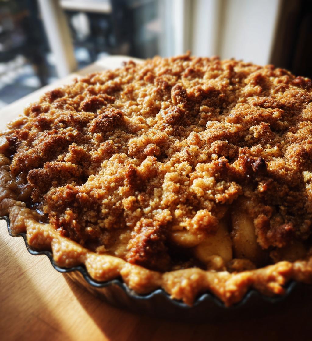 vegan apple pie streusel gluten free