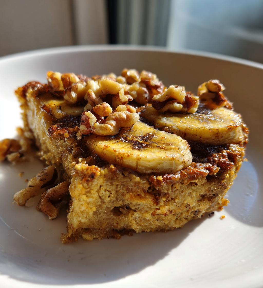 vegan baked banana oatmeal