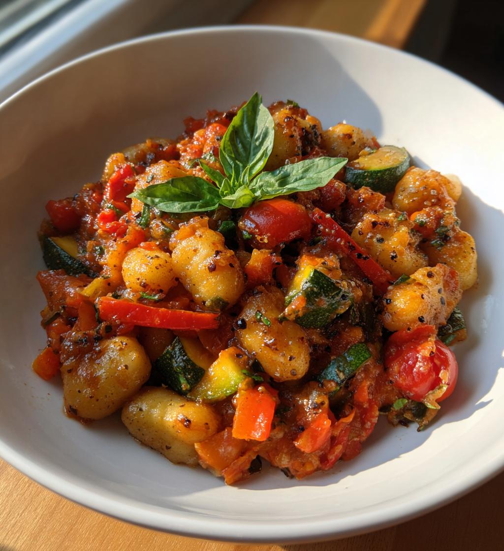 vegan baked gnocchi - detail 1