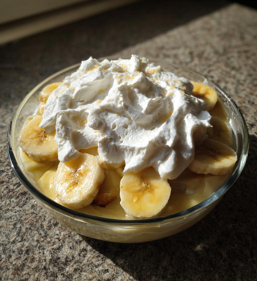 vegan banana pudding - detail 1
