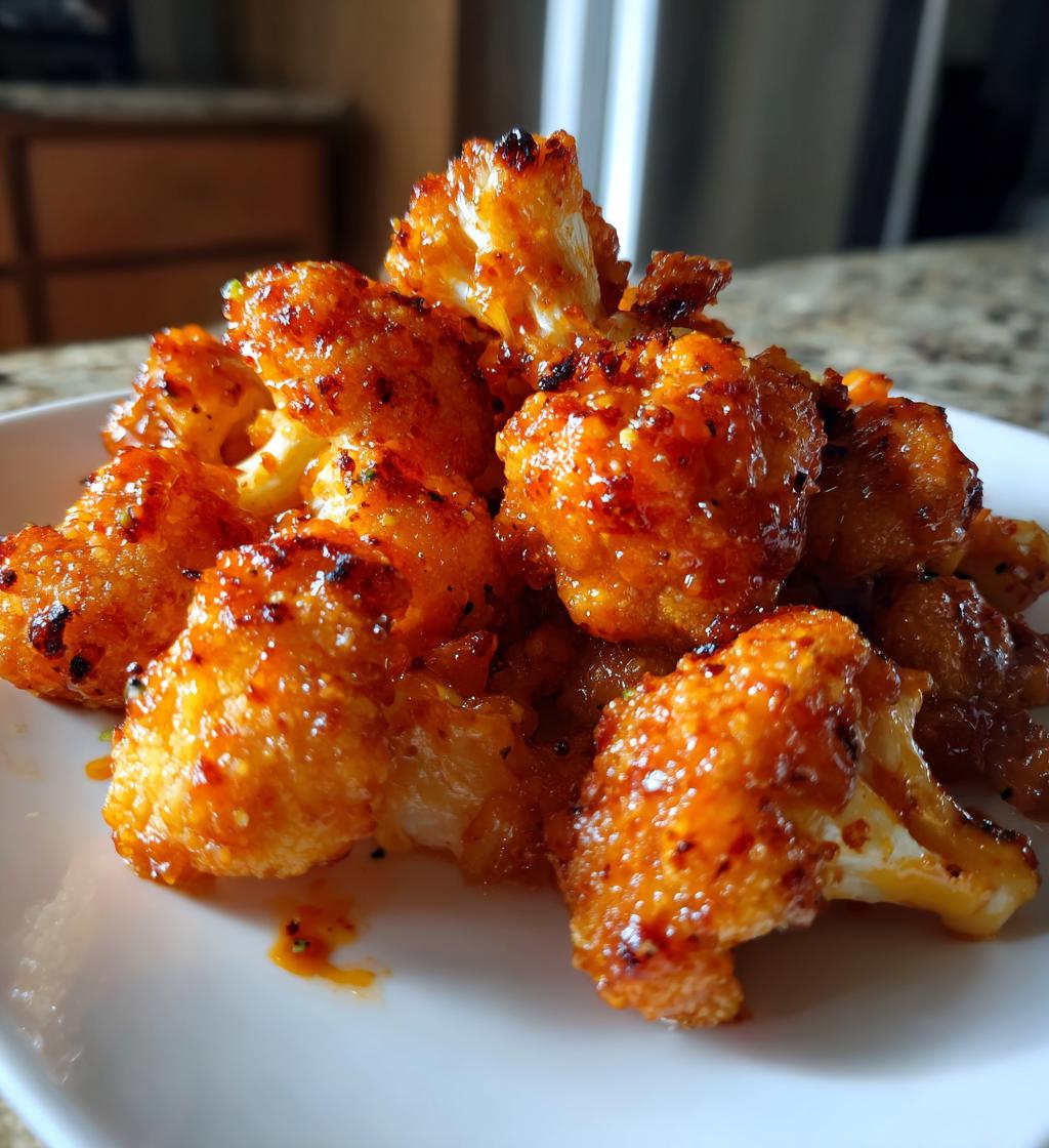 vegan bang bang cauliflower wings - detail 1