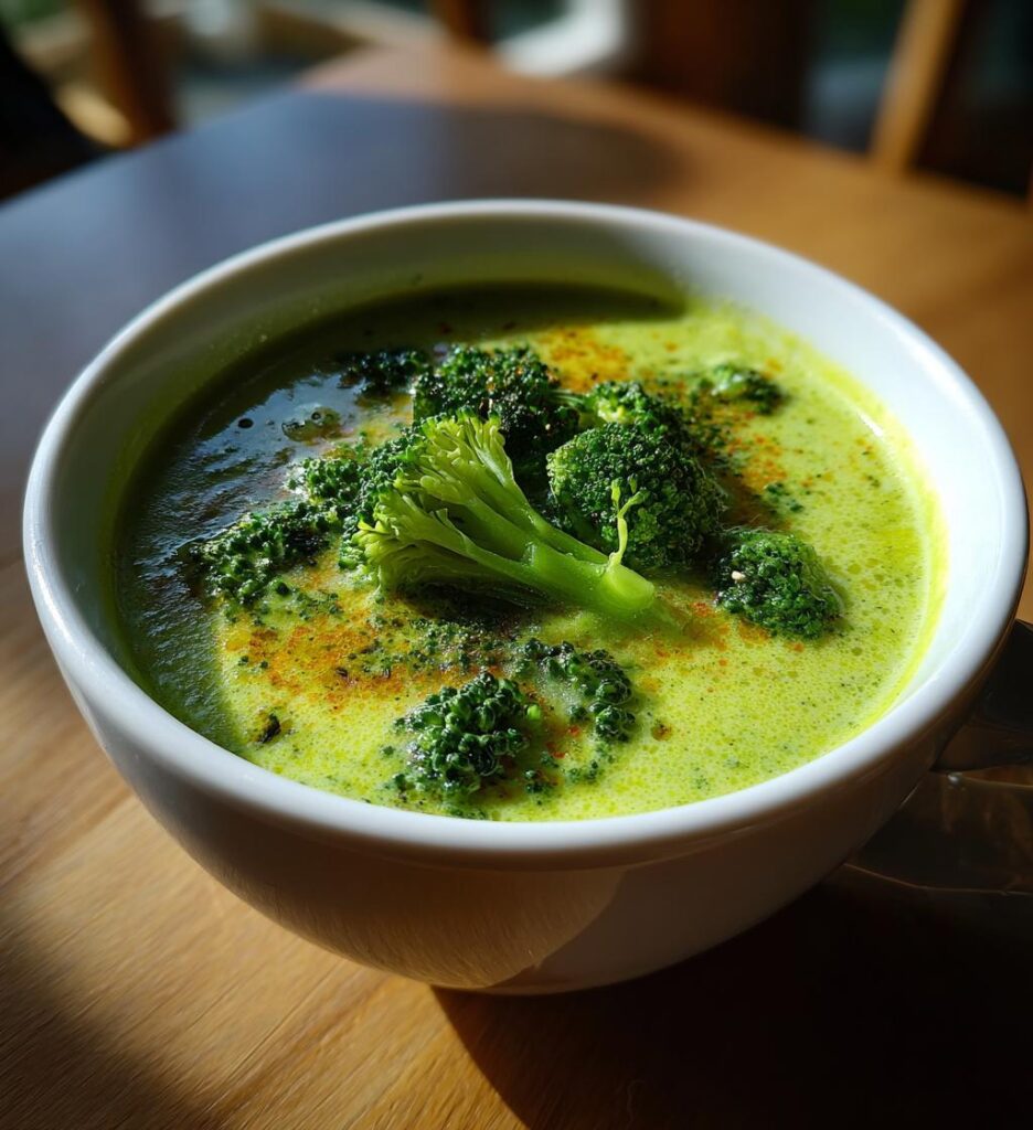 vegan broccoli cheese soup