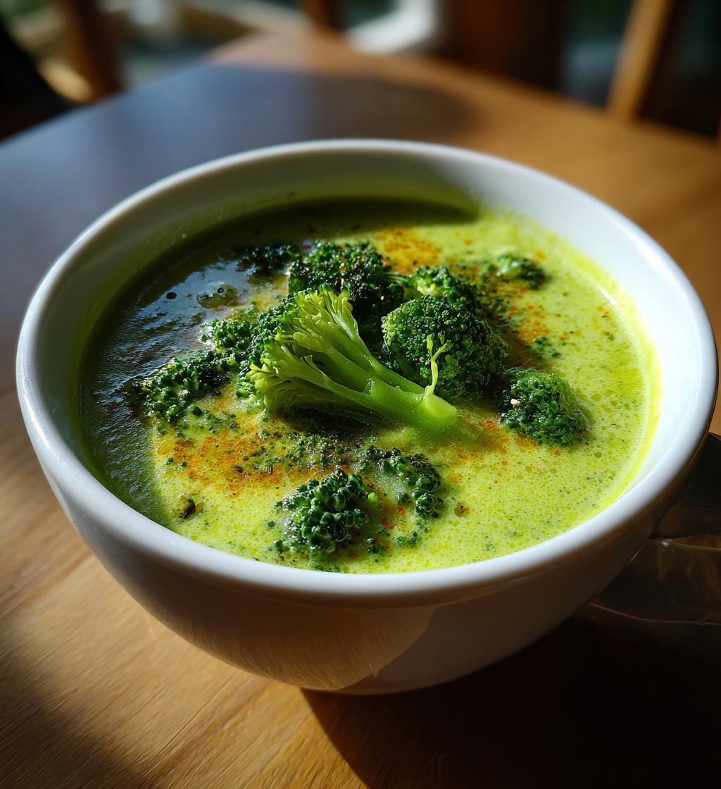 vegan broccoli cheese soup