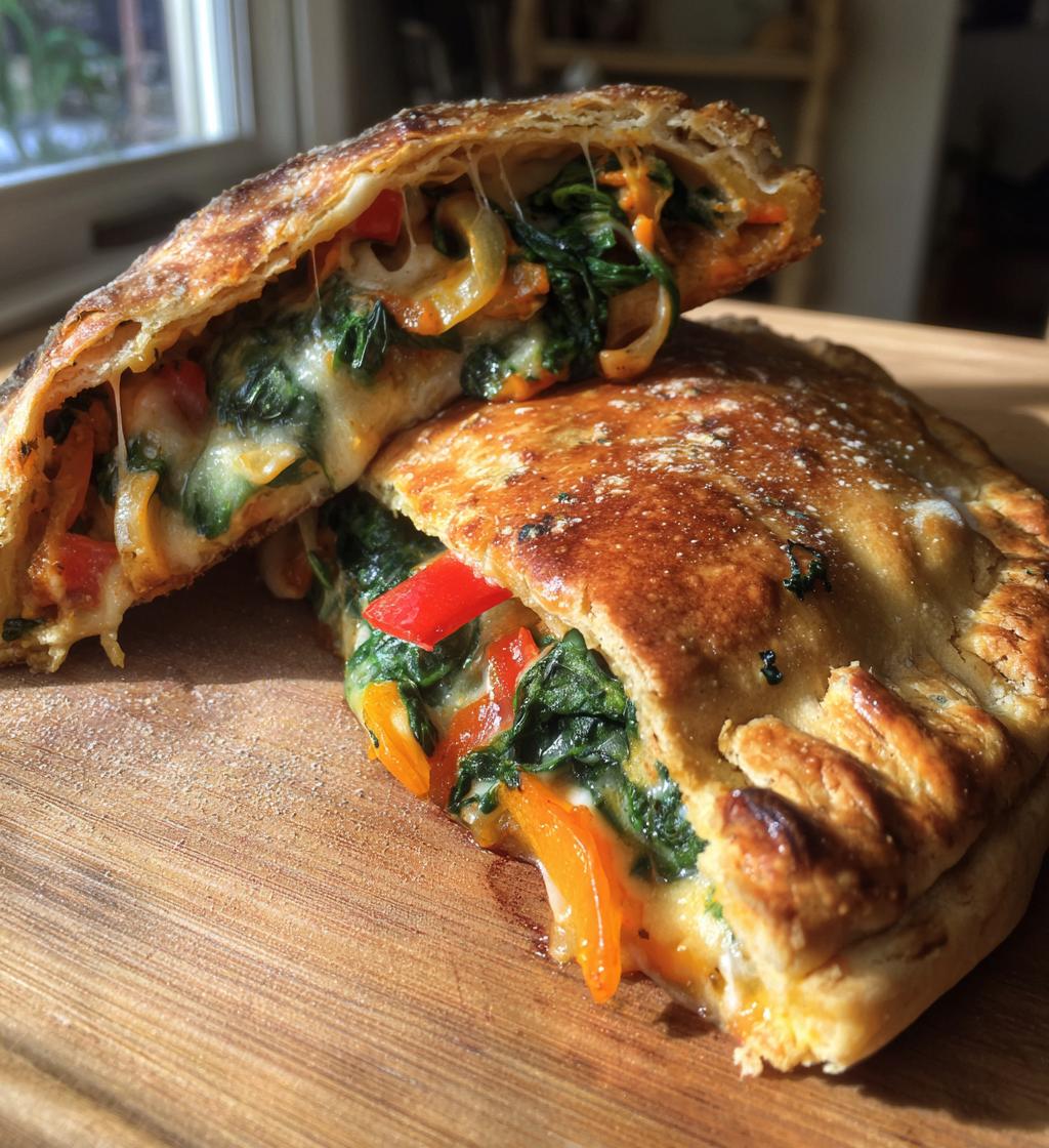 vegan calzone recipe - detail 1