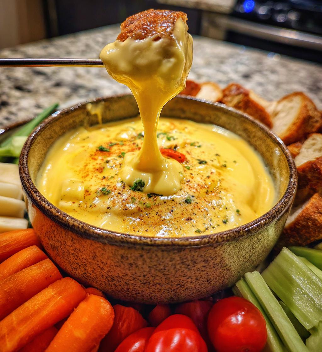 vegan cheese fondue