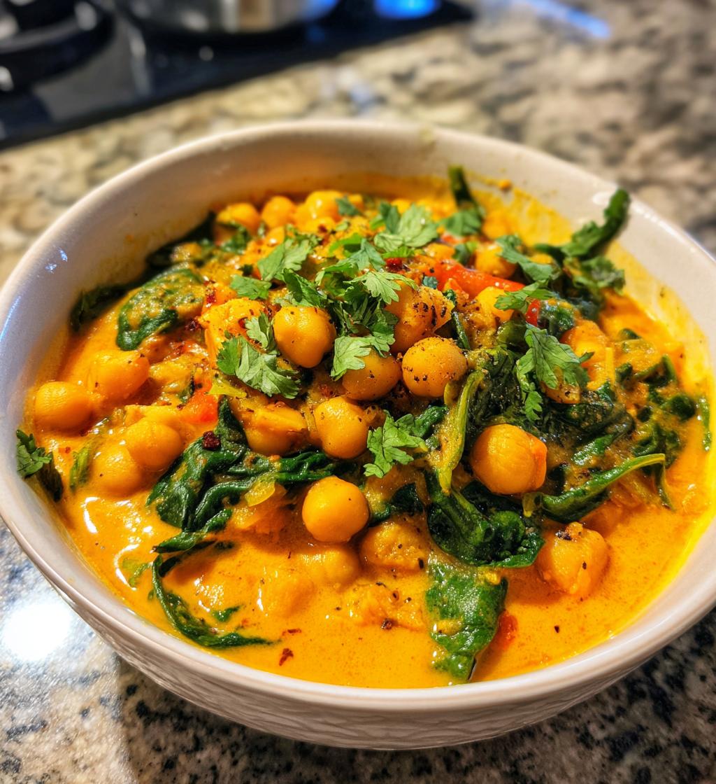 vegan chickpea curry oil free recipe - detail 1