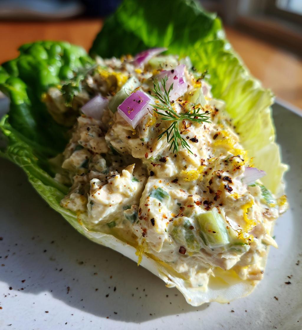 vegan chickpea tuna salad - detail 1