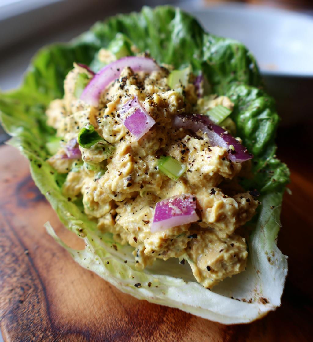 vegan chickpea tuna salad