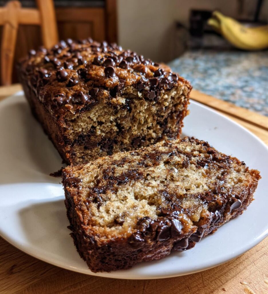 vegan chocolate chip banana bread