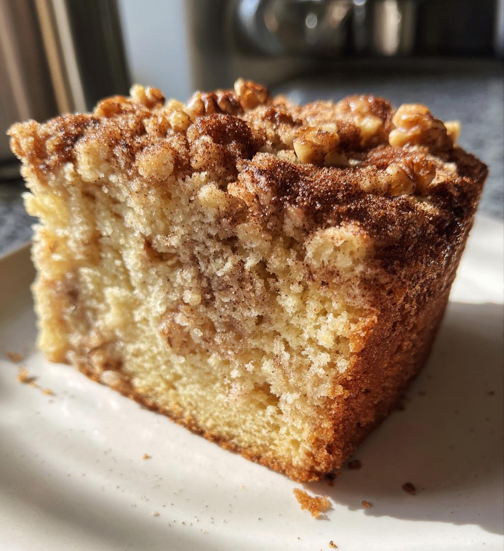 vegan coffee cake - detail 1