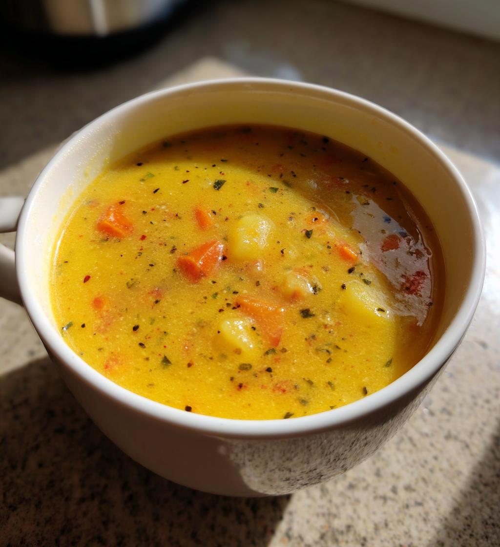 vegan german potato soup - detail 1