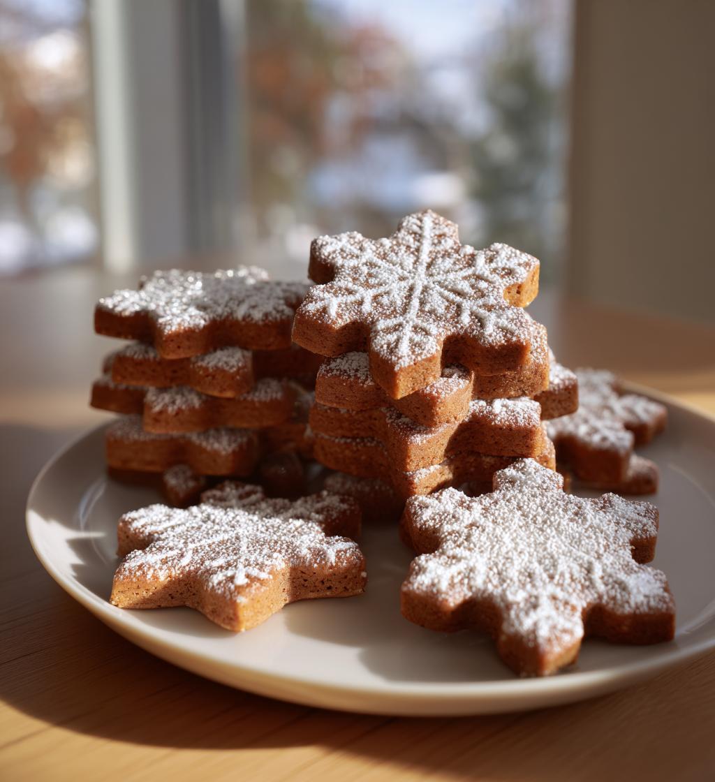 vegan gingerbread cookies - detail 1