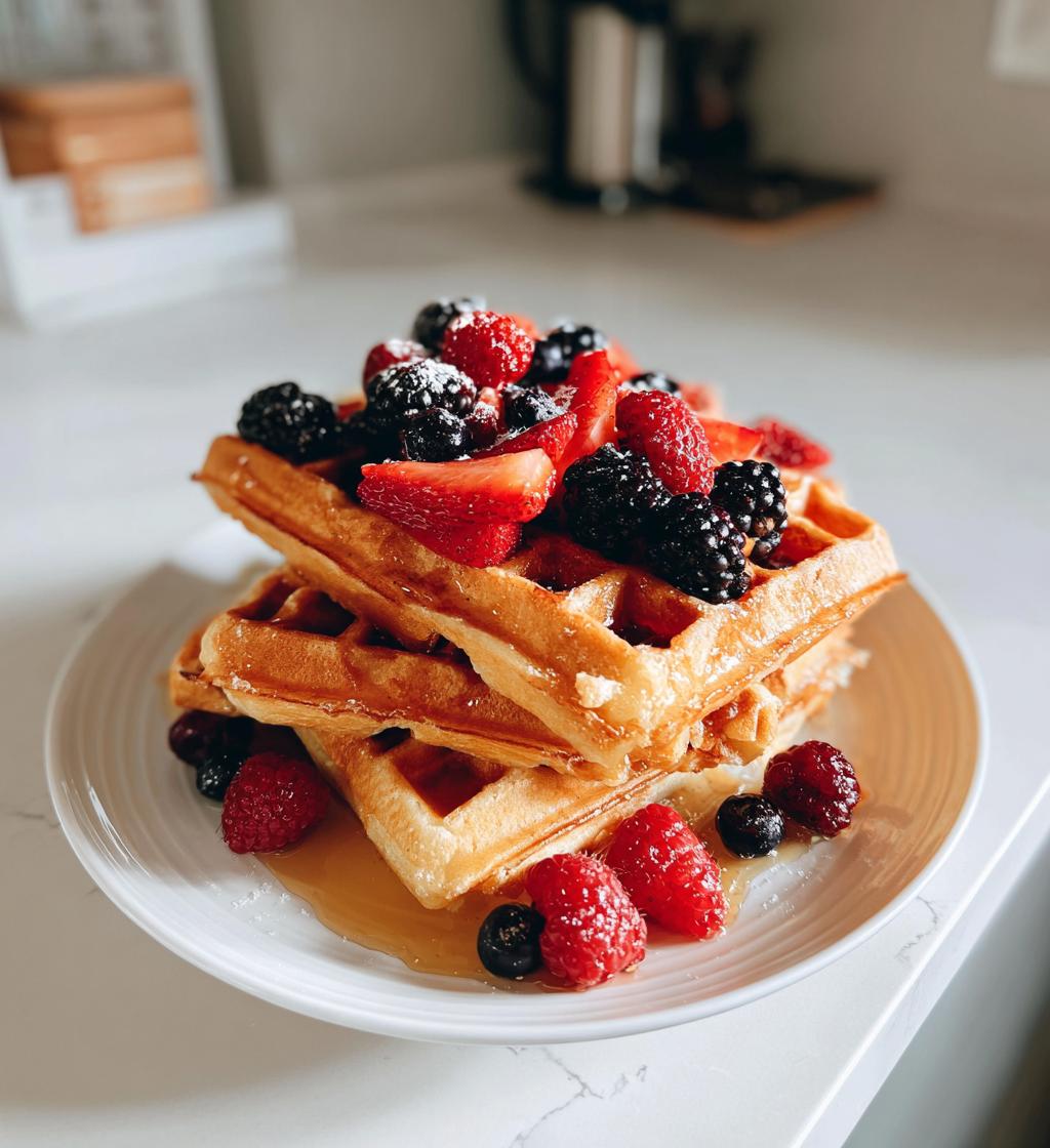 vegan gluten free waffles healthy recipe - detail 1