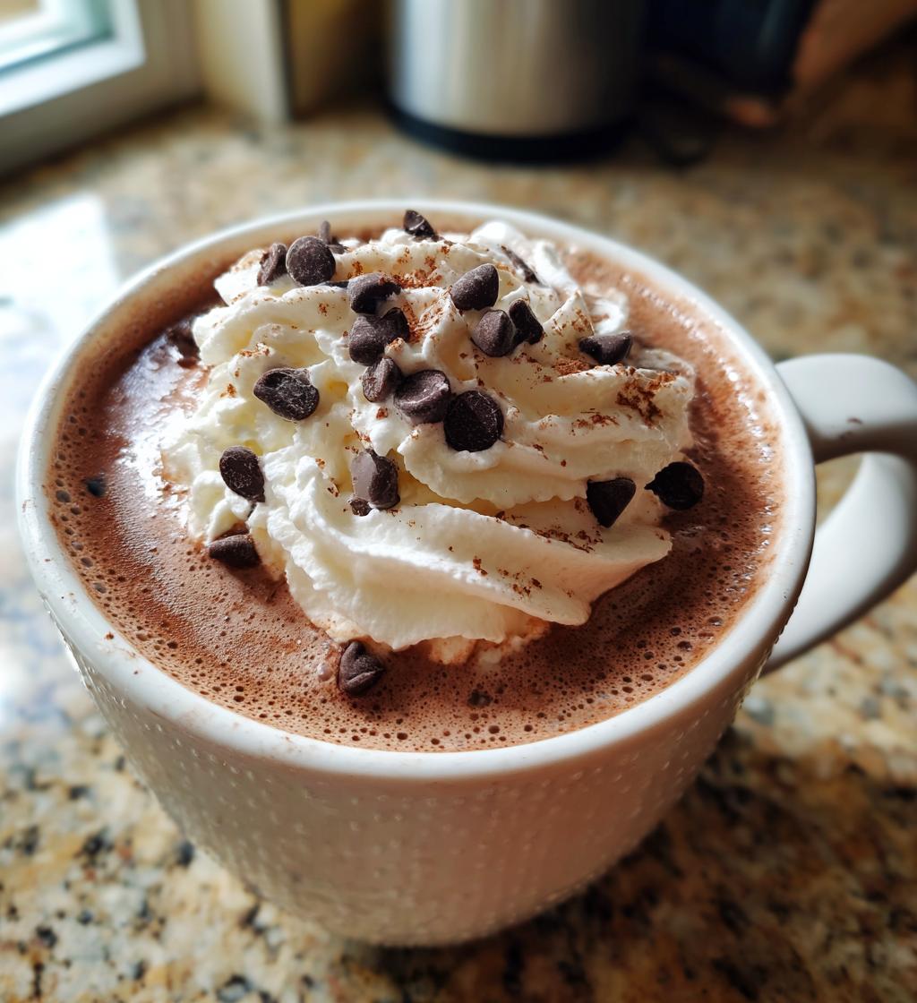 vegan hot chocolate - detail 1