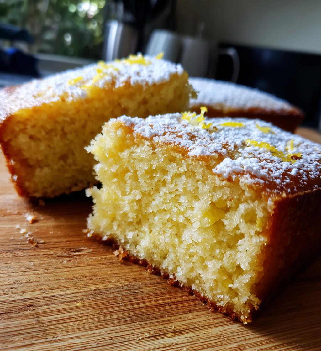 vegan lemon sheet cake - detail 1