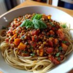 vegan lentil bolognese