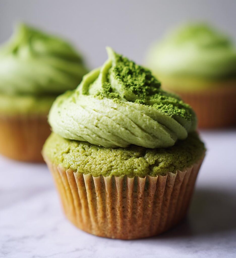 vegan matcha cupcakes