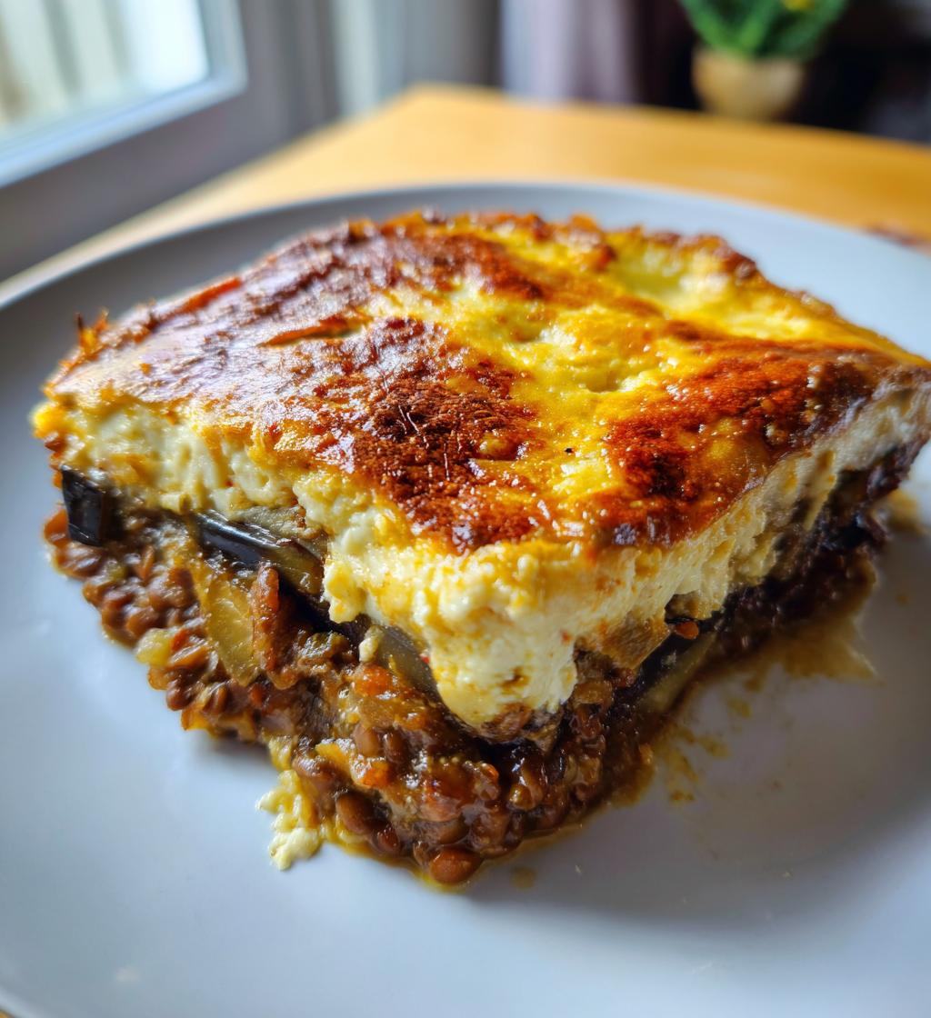 vegan moussaka lentils gluten free