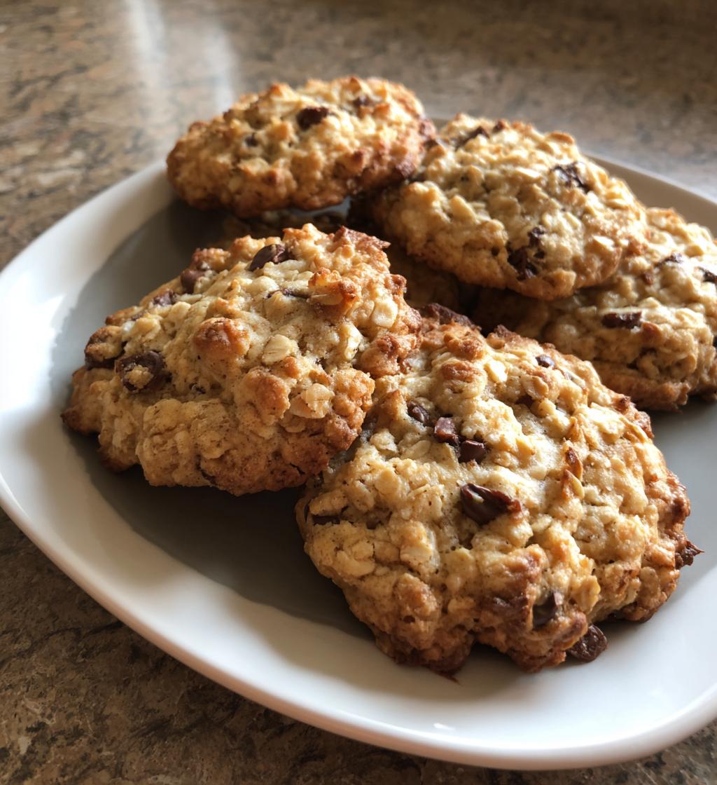 vegan oatmeal cookies - detail 1