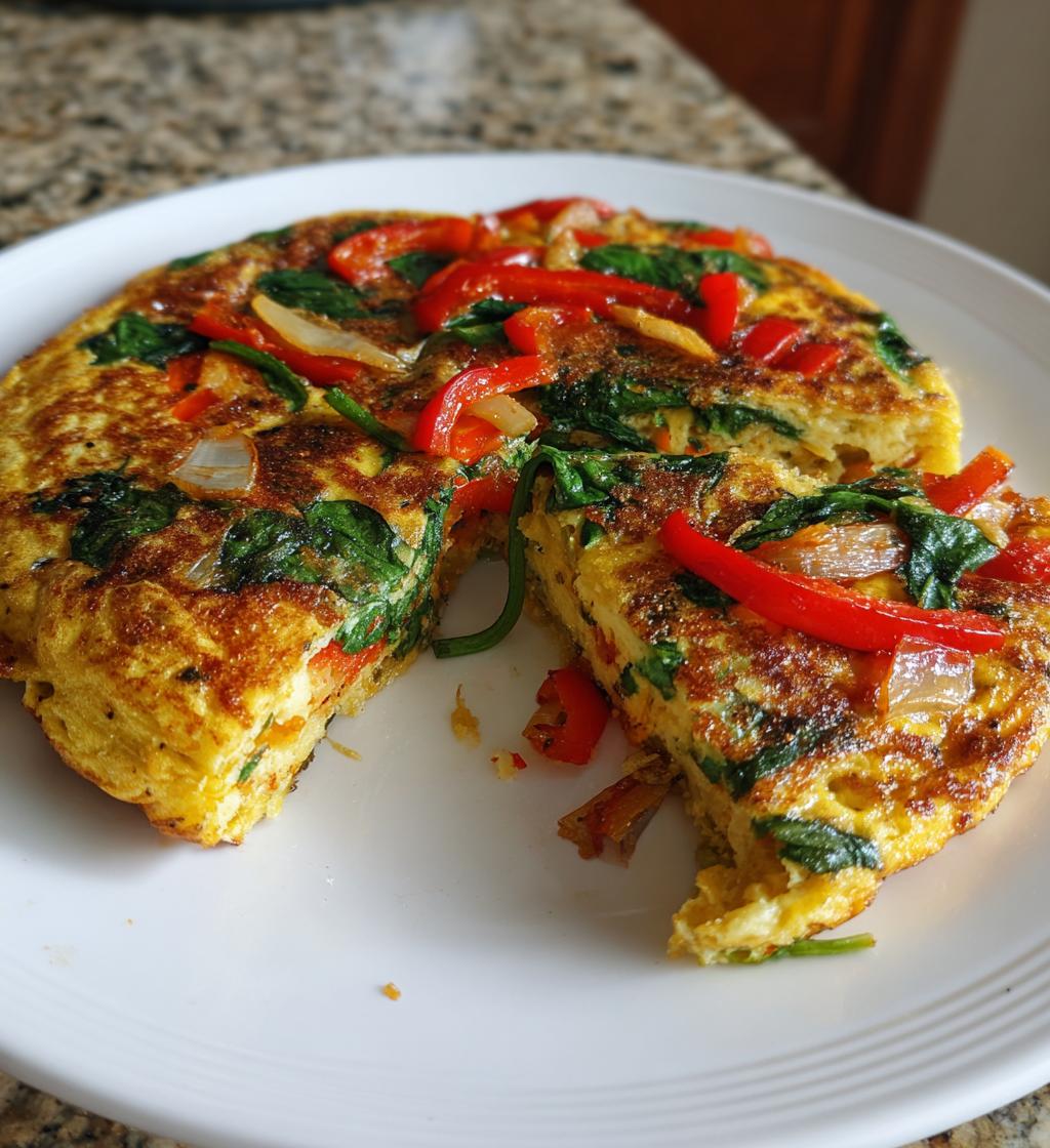 vegan omelette - detail 1
