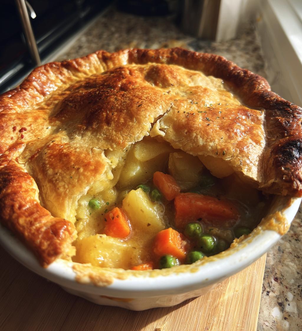 vegan pot pie - detail 1