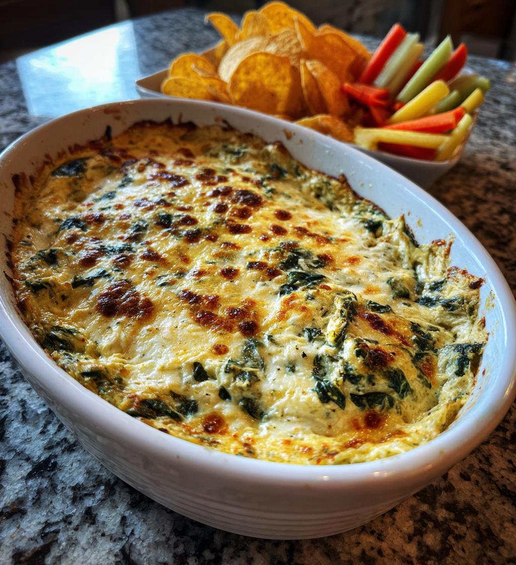 vegan spinach artichoke dip - detail 1