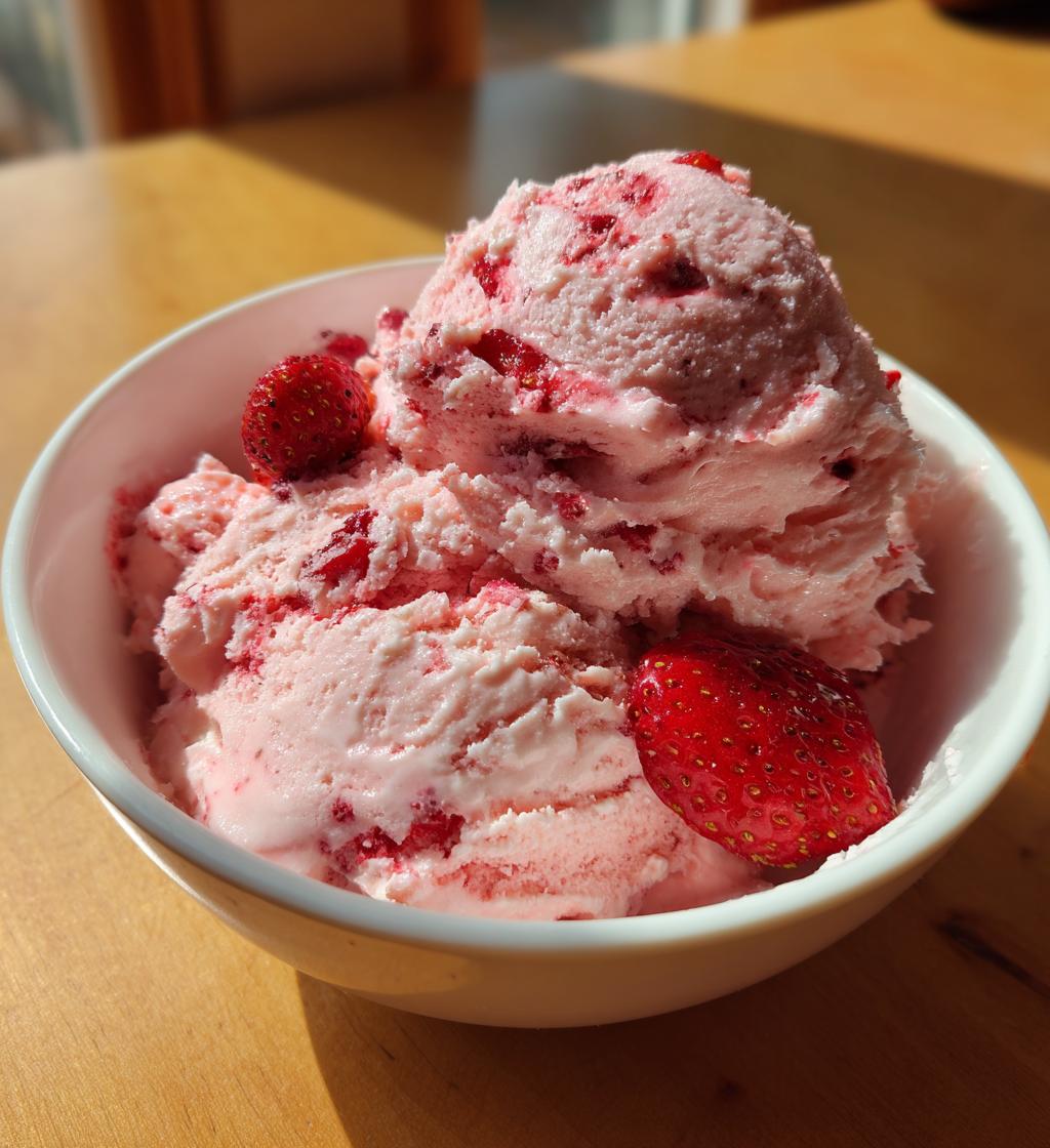 vegan strawberry ice cream