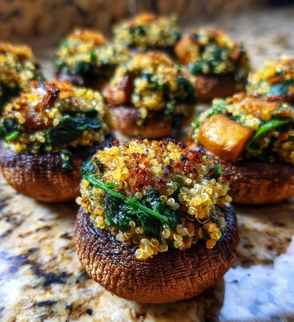 vegan stuffed mushrooms