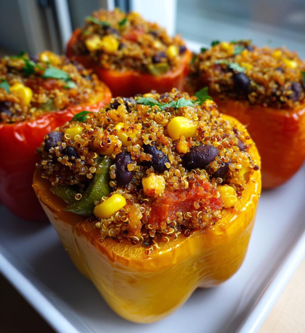 vegan stuffed peppers gluten free recipe - detail 1