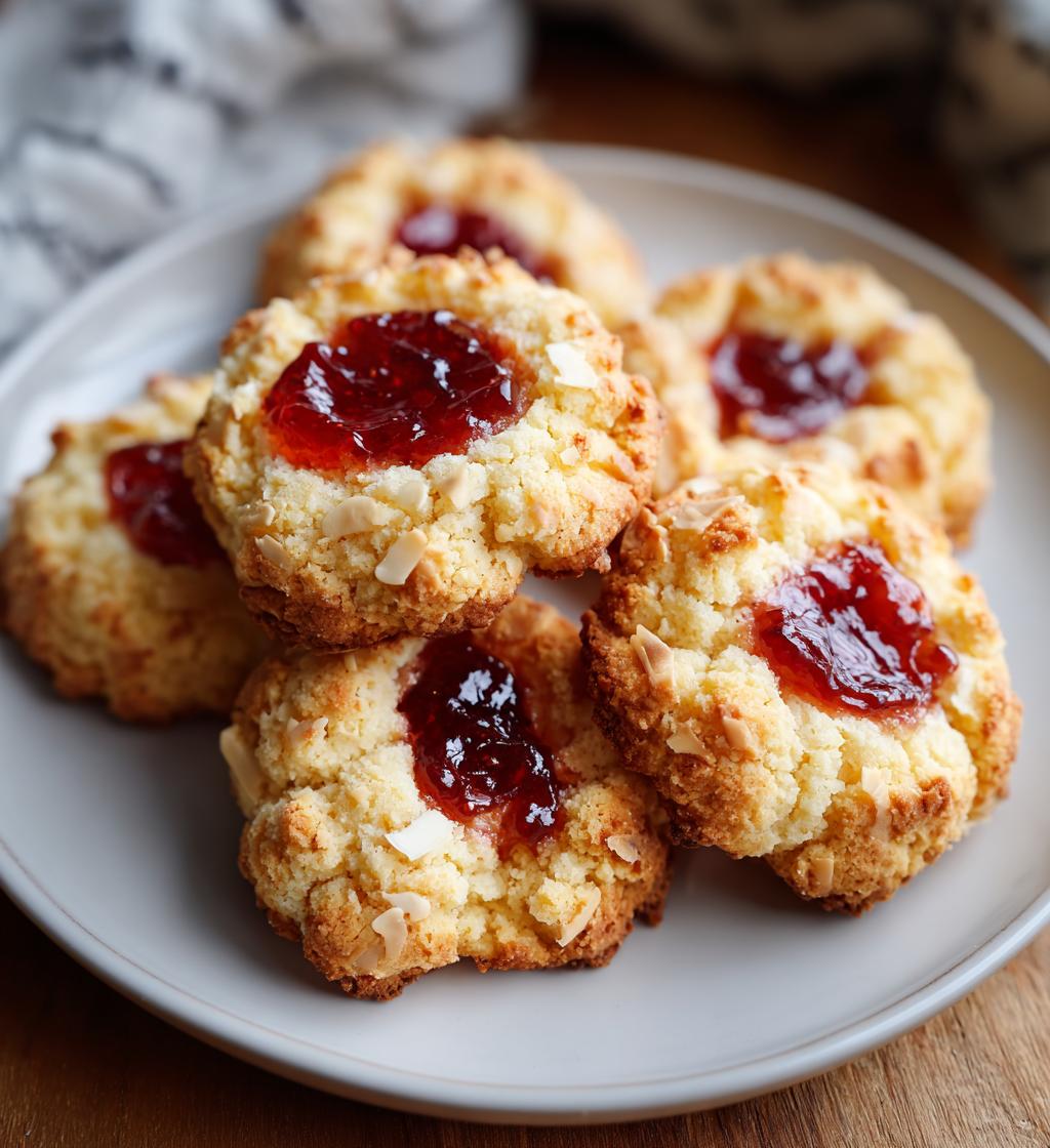 vegan thumbprint cookies - detail 1