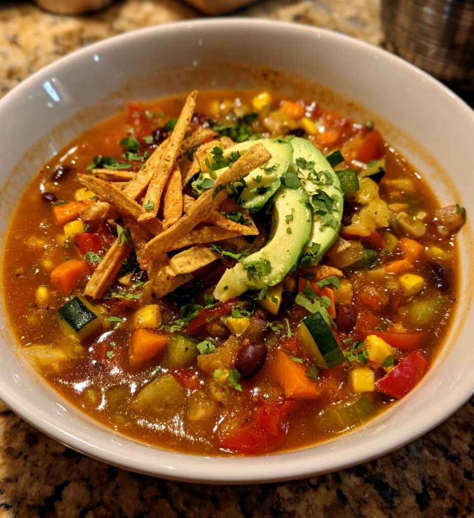 vegan tortilla soup