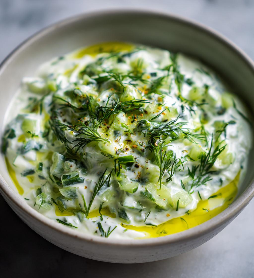 vegan tzatziki sauce - detail 1