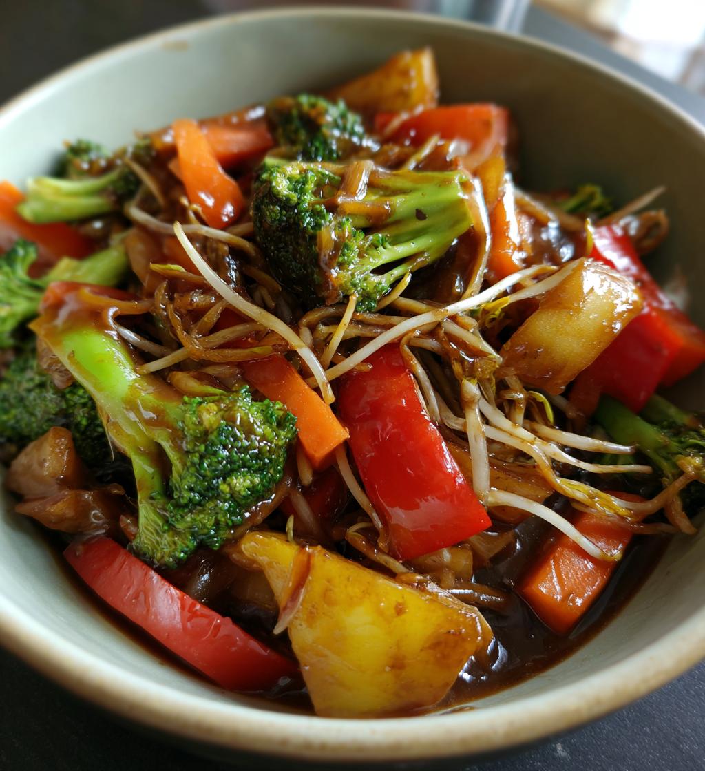 vegetable chop suey - detail 1