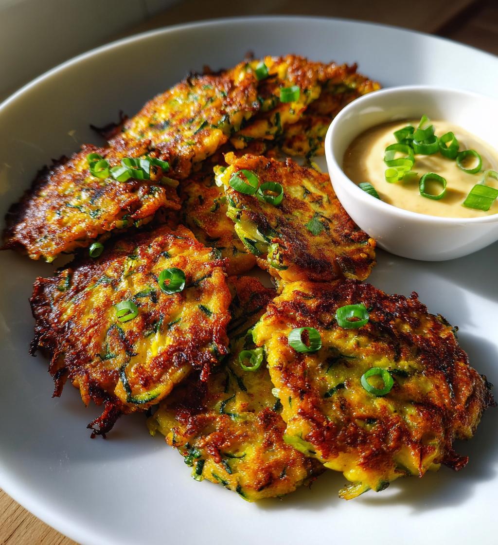 vegetable zucchini fritters - detail 1