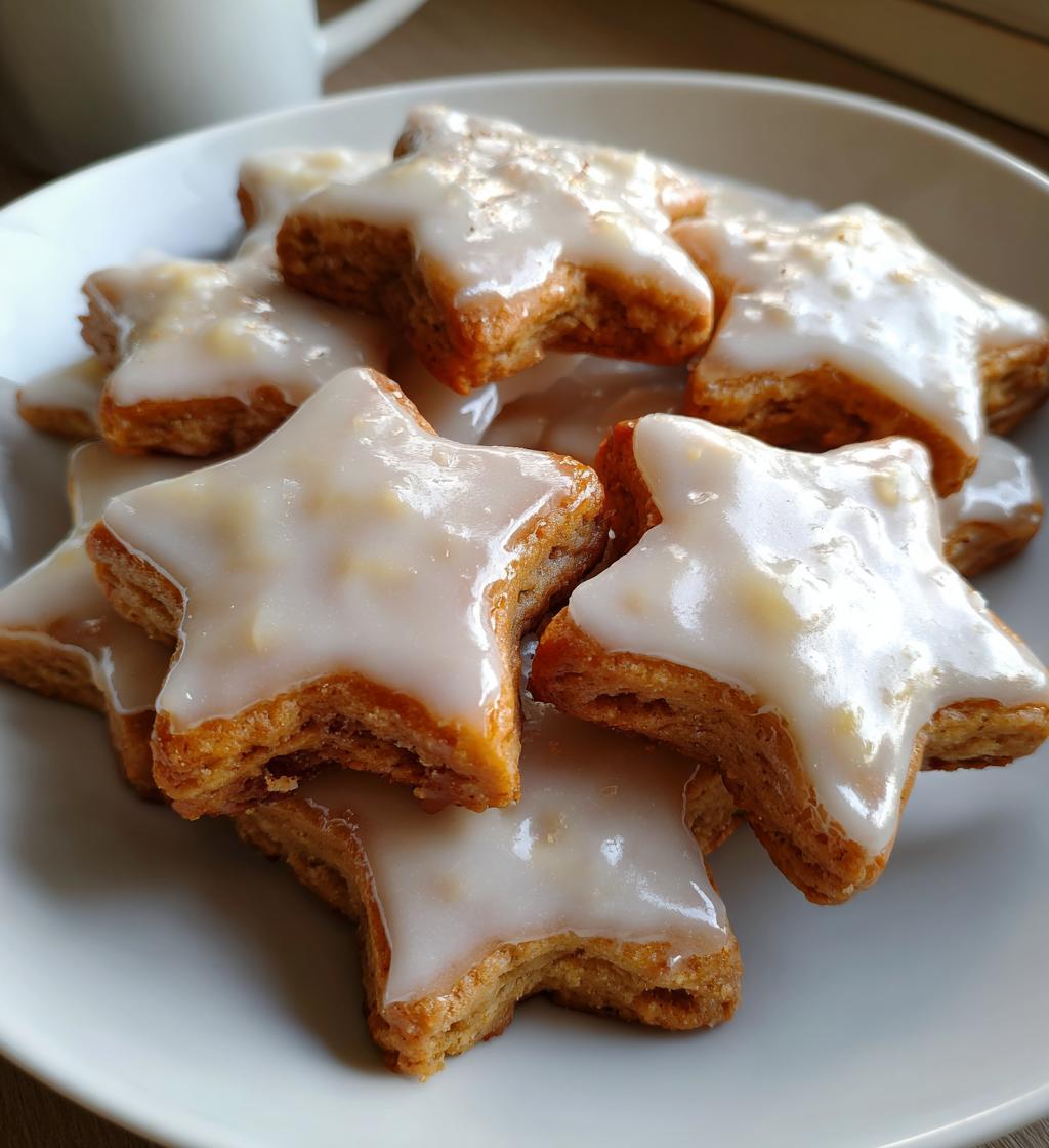 zimtsterne cinnamon star cookies - detail 1