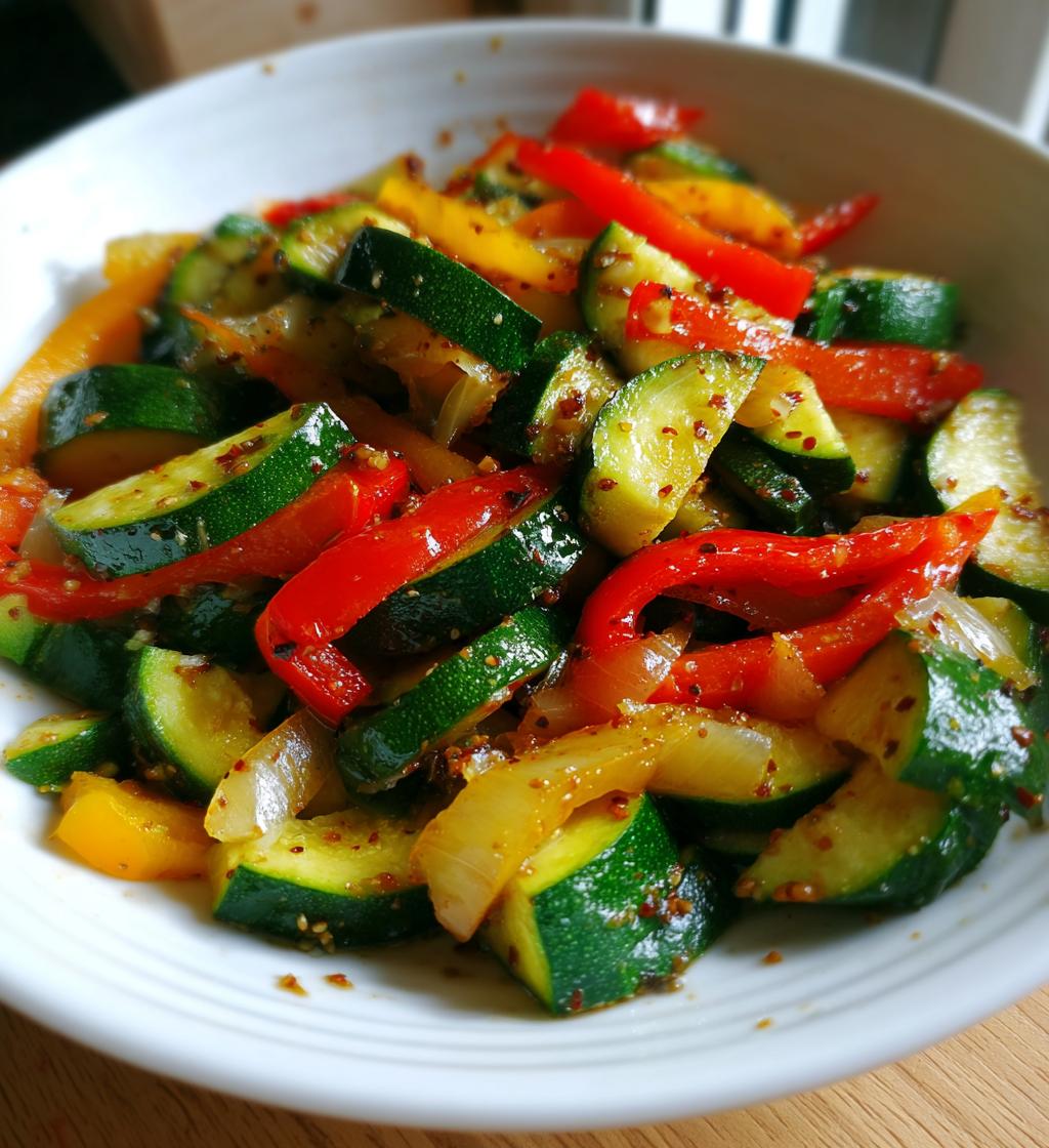 zucchini stir fry quick recipe - detail 1