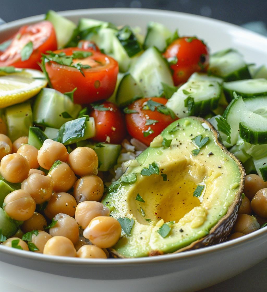 Avocado Chickpea Bowl - detail 1