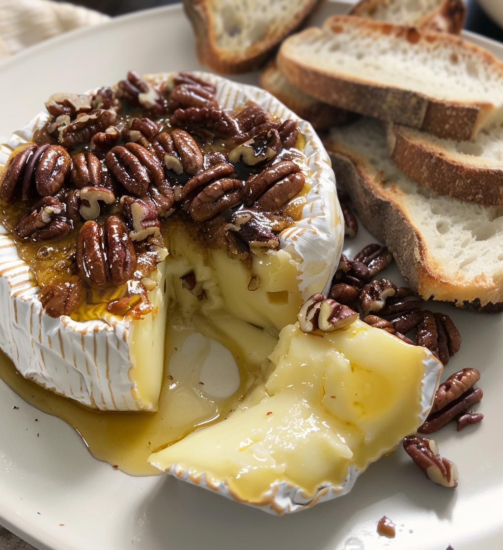 Baked Brie with Maple Pecans - detail 1
