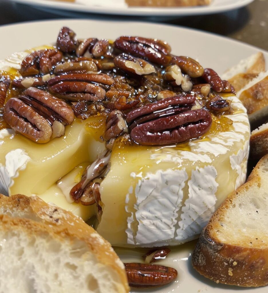 Baked Brie with Maple Pecans