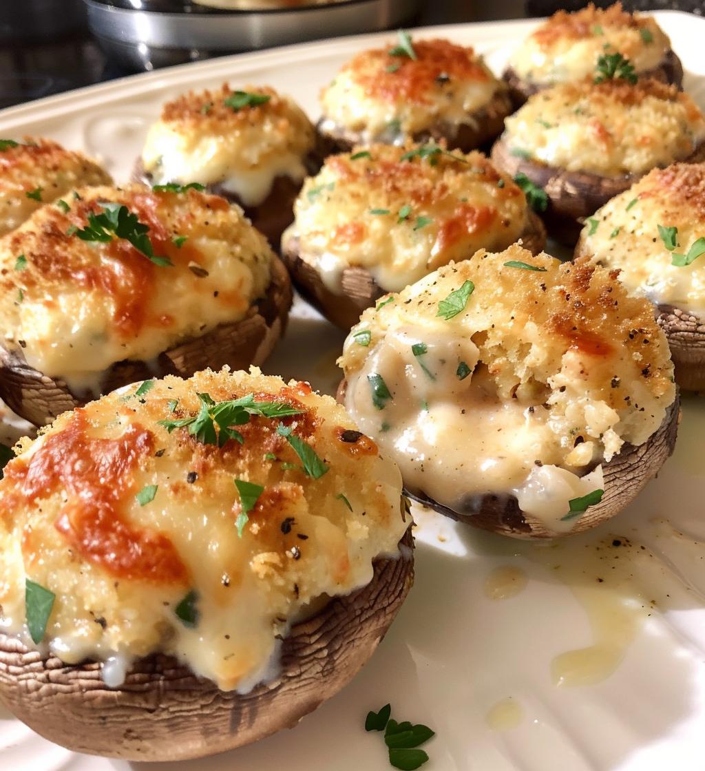 Baked Stuffed Mushrooms