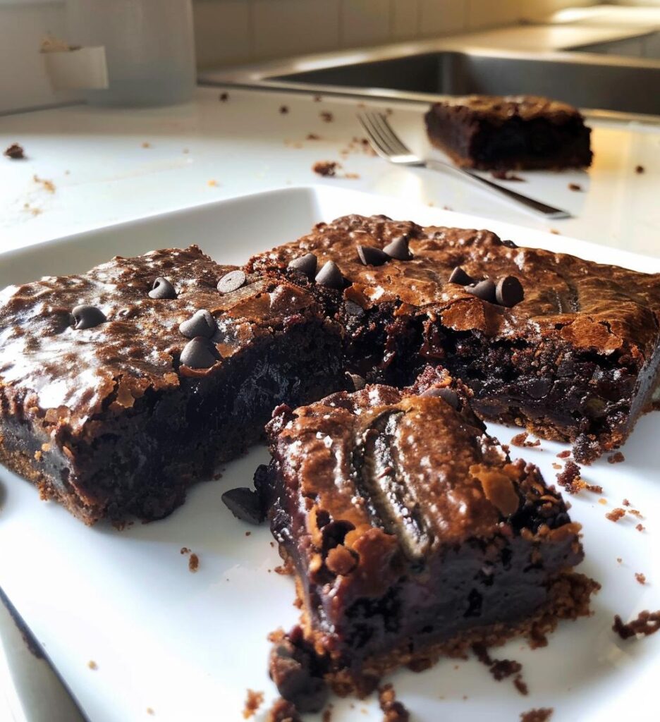 Banana Bread Brownie Bars