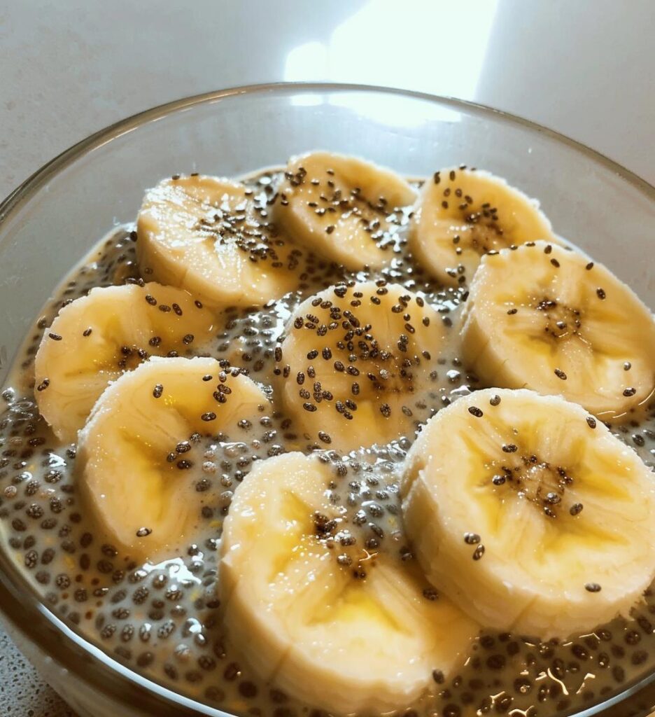 Banana Chia Pudding (water/almond milk unsweetened)